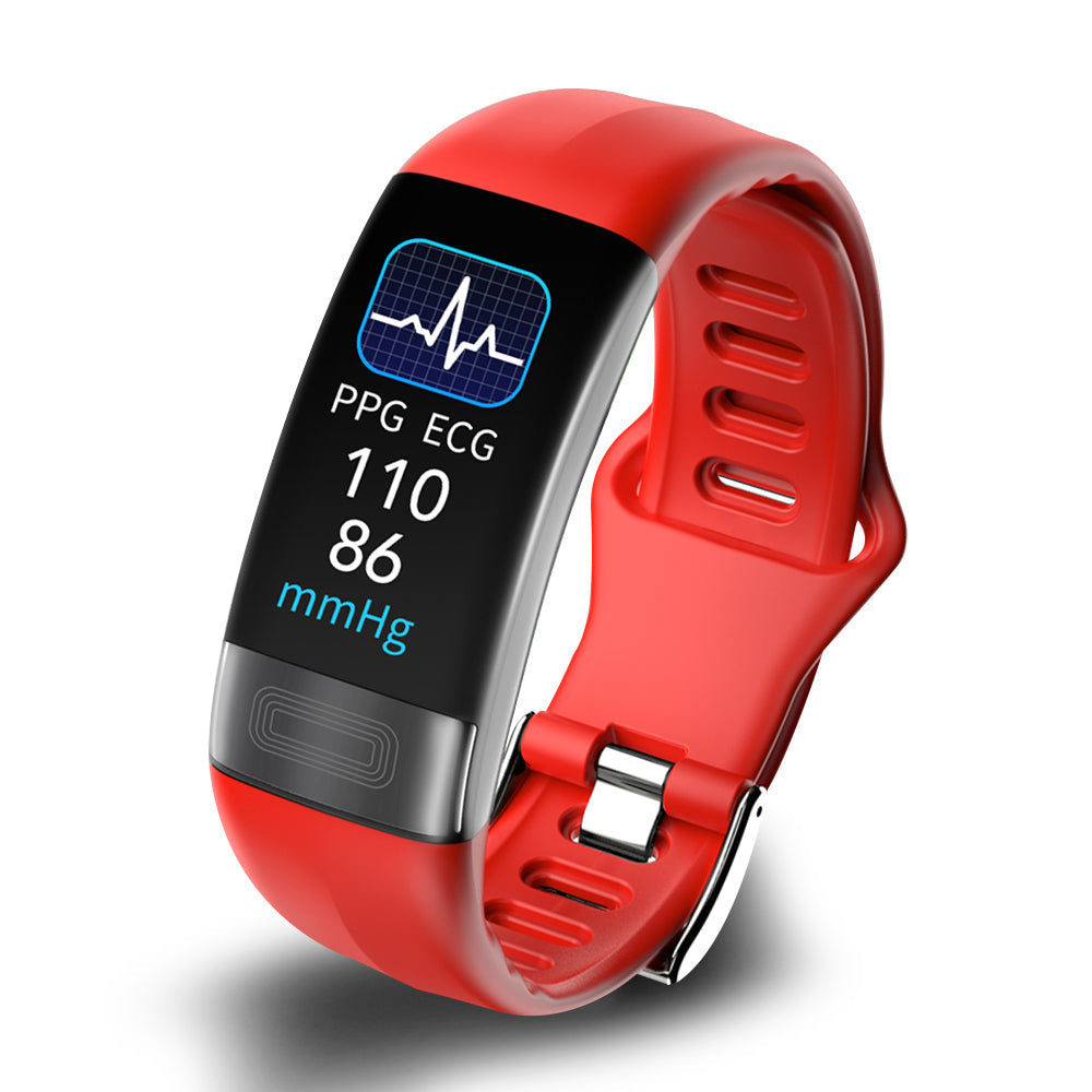 Women's Smartwatch | ECG, Blood Pressure & Heart Rate Monitor | Silicone Strap | 10-Day Standby