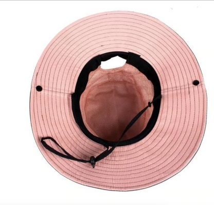 Women's Sun Hat | Foldable Packable | Ponytail Slot & Drawstring | UPF50+ Protection