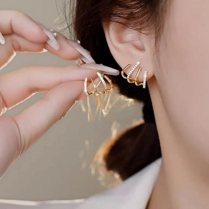 Women’s Twist Earrings | Lightweight Statement Design | Hypoallergenic Finish