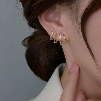 Women’s Twist Earrings | Lightweight Statement Design | Hypoallergenic Finish