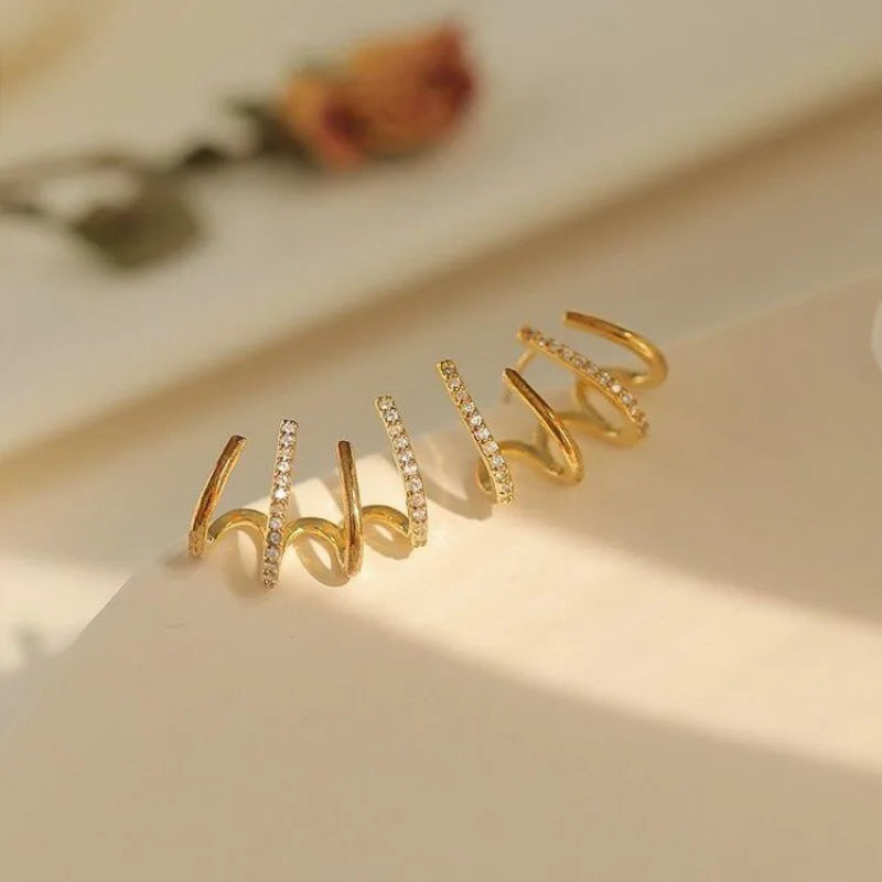 Women’s Twist Earrings | Lightweight Statement Design | Hypoallergenic Finish