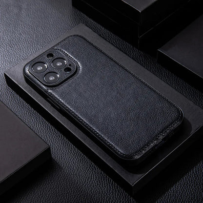 iPhone Case | Shockproof & Drop-Resistant Protection | Genuine Leather & Comfortable Grip