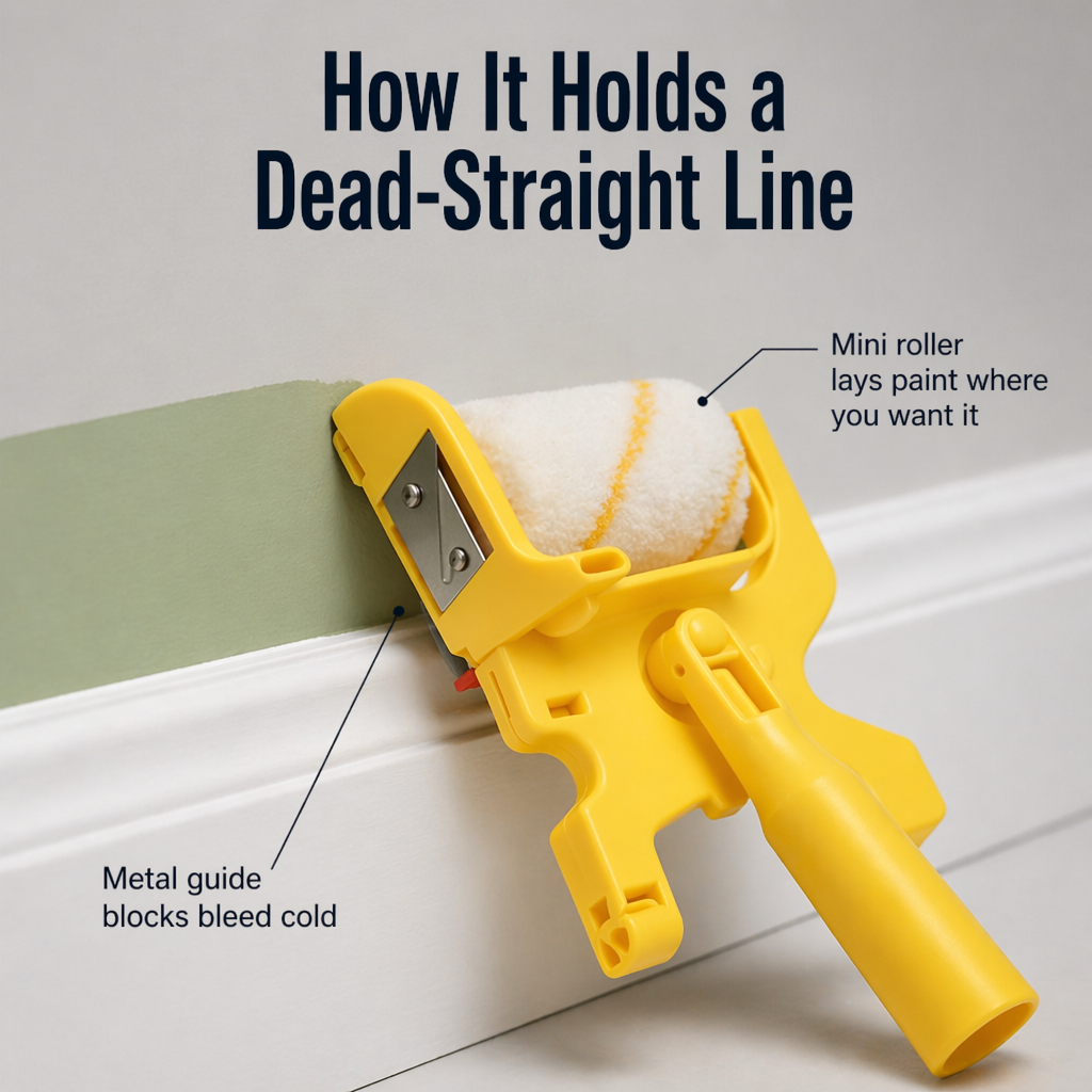 FluxEdge™ Paint Edger — Get Razor-Clear Lines Without Tape, Drips, or Touch-Ups