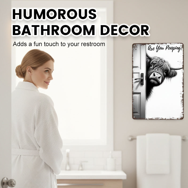 CozyMoo™ Laugh Sign — Turn Your Bathroom into a Hub of Joy and Unforgettable Smiles