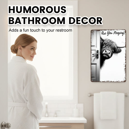 CozyMoo™ Laugh Sign — Turn Your Bathroom into a Hub of Joy and Unforgettable Smiles