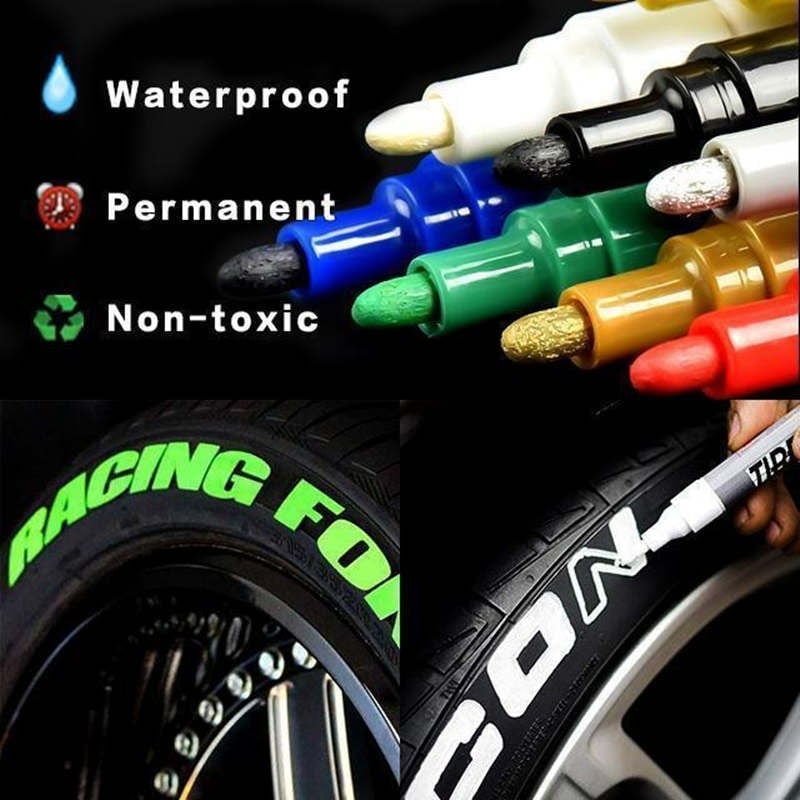 GripFlash™ Tire Paint Pen — Turn Dull Tires Into Vivid, Head-Turning Statements That Last