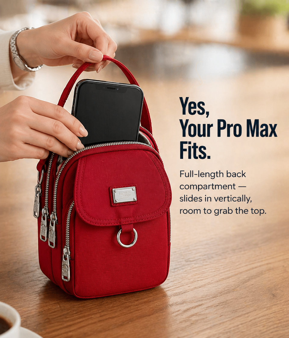 SwiftNest™ Mini Crossbody — Effortless Access and Style that Frees Your Hands and Mind