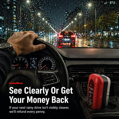 ClearVue™ Glide — Instantly Clear Rain-Slicked Glass for Safer, Stress-Free Night Drives