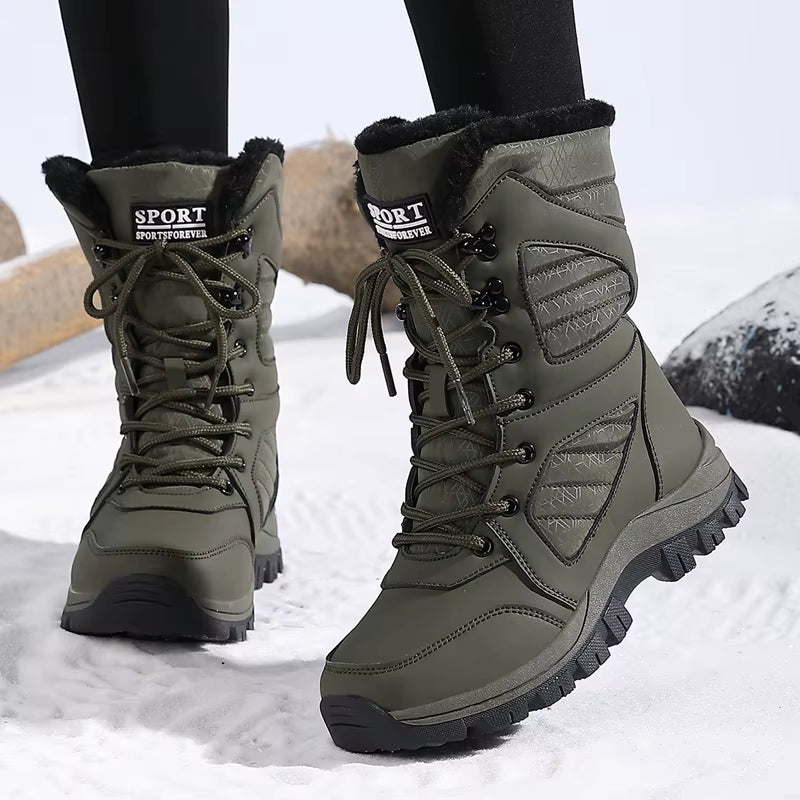 Women's Snow Boots Waterproof & Insulated High-Top