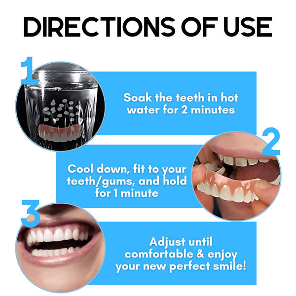 GlideFit™ Silicone Reline — Finally Enjoy Pain-Free Denture Comfort That Moves With You