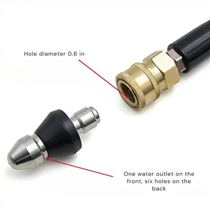 HydroBlitz™ Pro Nozzle — Instantly Smash Clogs with Pure Water Power and Zero Chemicals