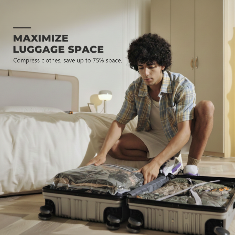 SkyVault™ — Instantly Slash Luggage Bulk and Travel Stress-Free