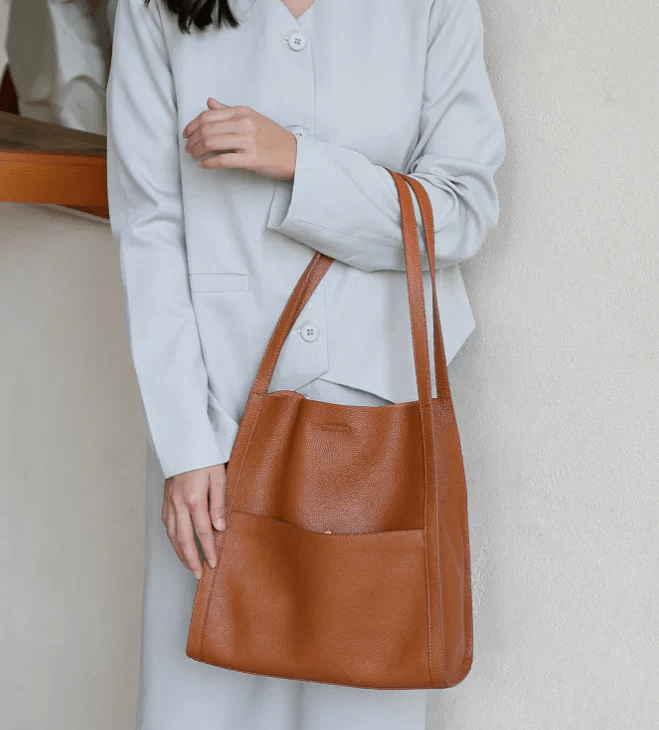 StratoVibe™ Leather Shoulder Bag — Own Every Moment with Effortless, Weatherproof Confidence