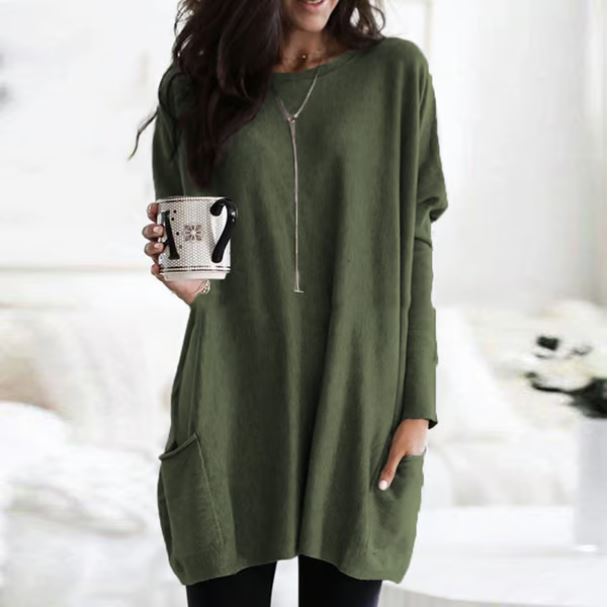 SerennaAura™ PocketBlouse — Wrap Yourself in All-Day Softness and Effortless Style