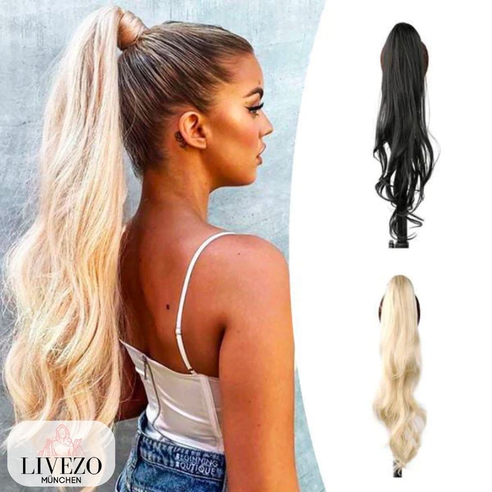 GlamRaffia™ — Unleash Instant, Head-Turning Ponytail Power Without the Pinch