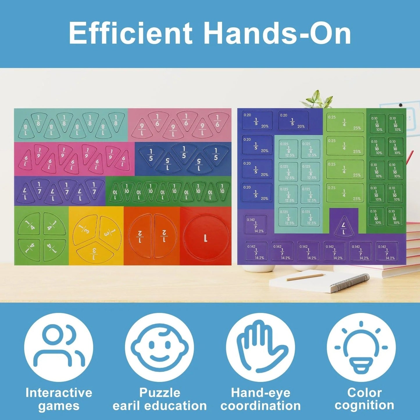 NumeriSnap™ — Ignite Your Child’s Joy and Confidence with Every Fraction Tactile Play