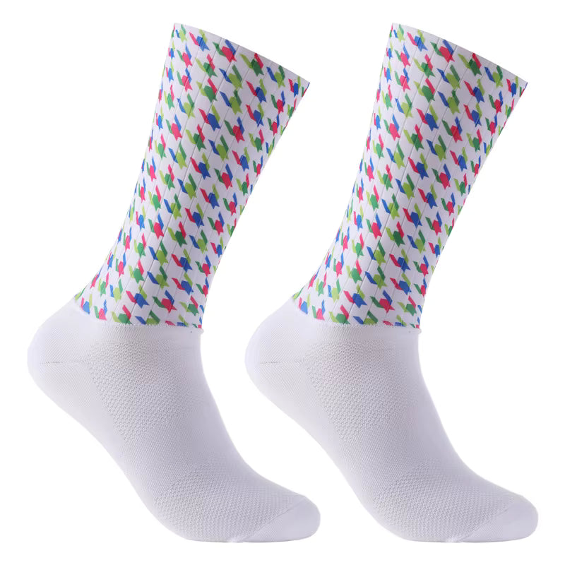 Cycling Socks Seamless Anti-Slip Compression