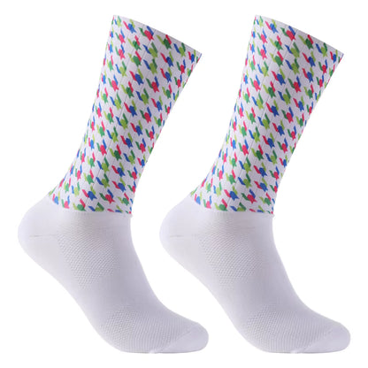 Cycling Socks Seamless Anti-Slip Compression