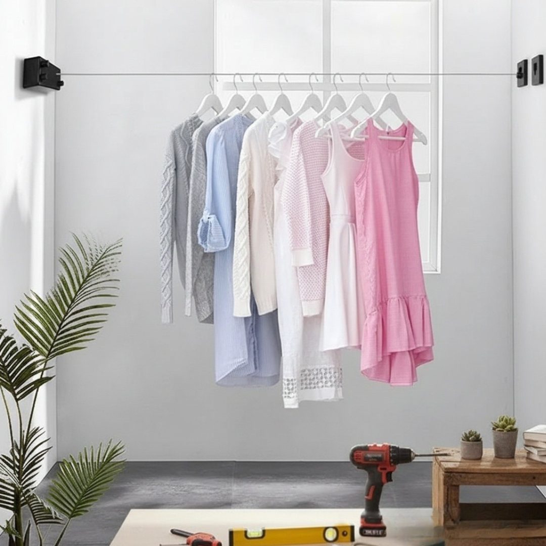 FlexiLine™ — Unlock Instant Space Freedom and Banish Laundry Clutter Forever