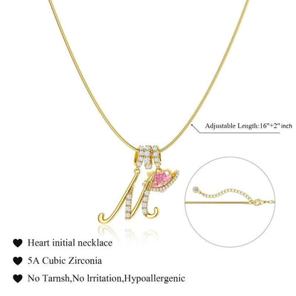 AuraNest™ 3-Layer Initial Necklace — Wear Your Story in Radiant Gold and Effortless Elegance