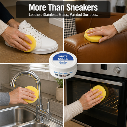 RevitaShine™ Cleaning Cream — Instantly Erase Dirt and Yellowing for Sneakers That Look Brand New