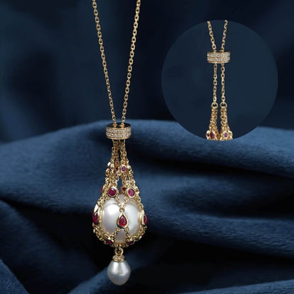 LunaMuse™ Pearl Pendant — Illuminate Your Confidence with One-of-a-Kind Timeless Grace