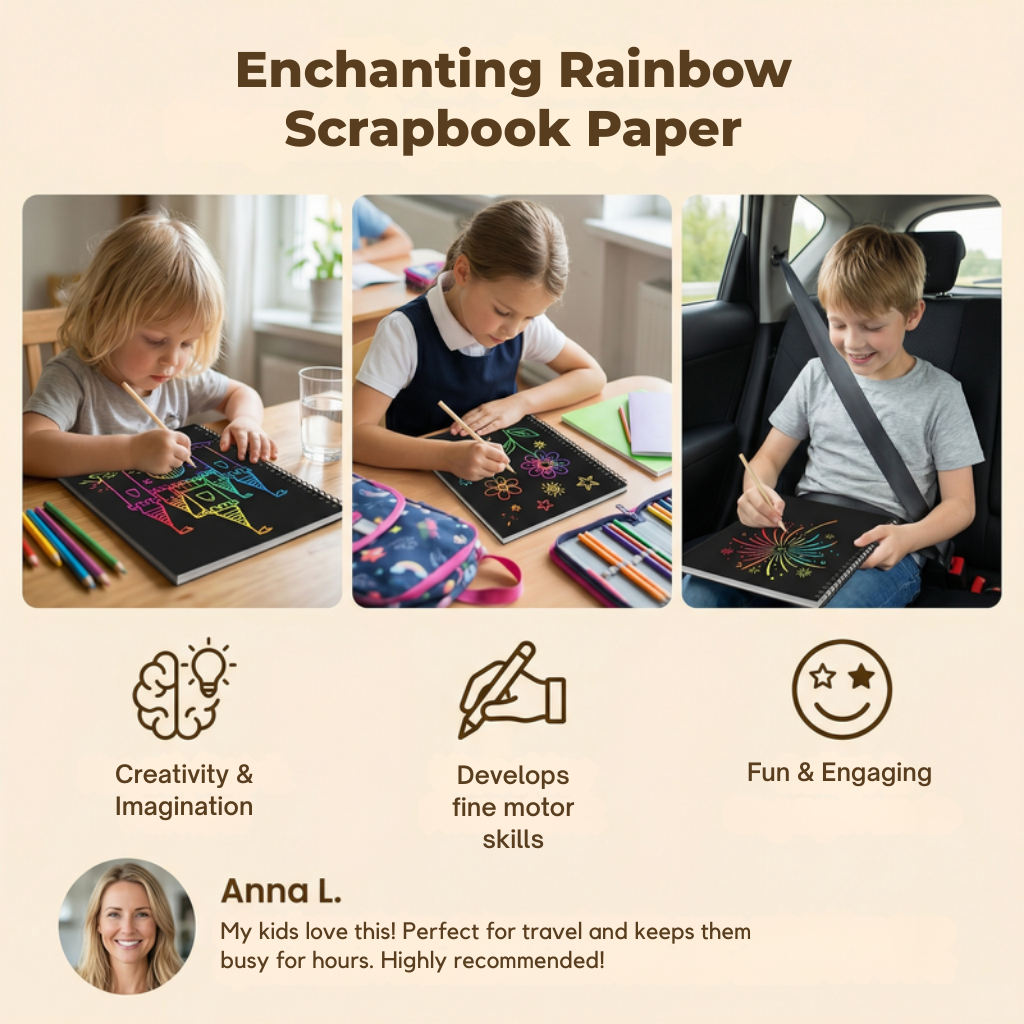 SpectraSwipe™ — Ignite Your Creativity and Melt Stress with Every Mess-Free Scratch