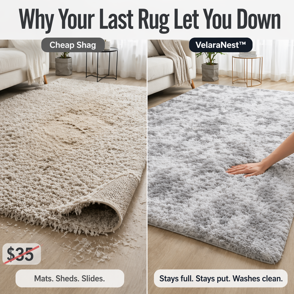 VelaraNest™ — Dive Into Cloud-Soft Plush That Clings to Hardwood and Cleans Up Easy