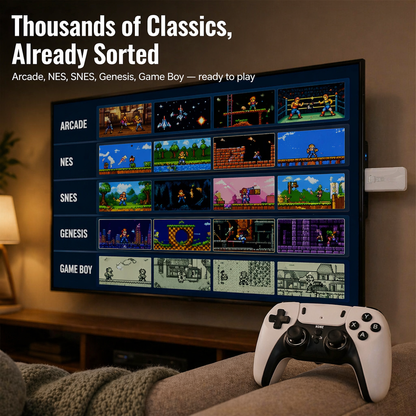 NovaArcade™ — Plug In, Connect, and Conquer Thousands of Retro Classics