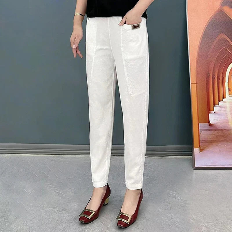 VioraLuxe™ Cotton Pants — Experience All-Day Freedom with Soft, Stretchy Comfort That Flaunts Your Best Shape