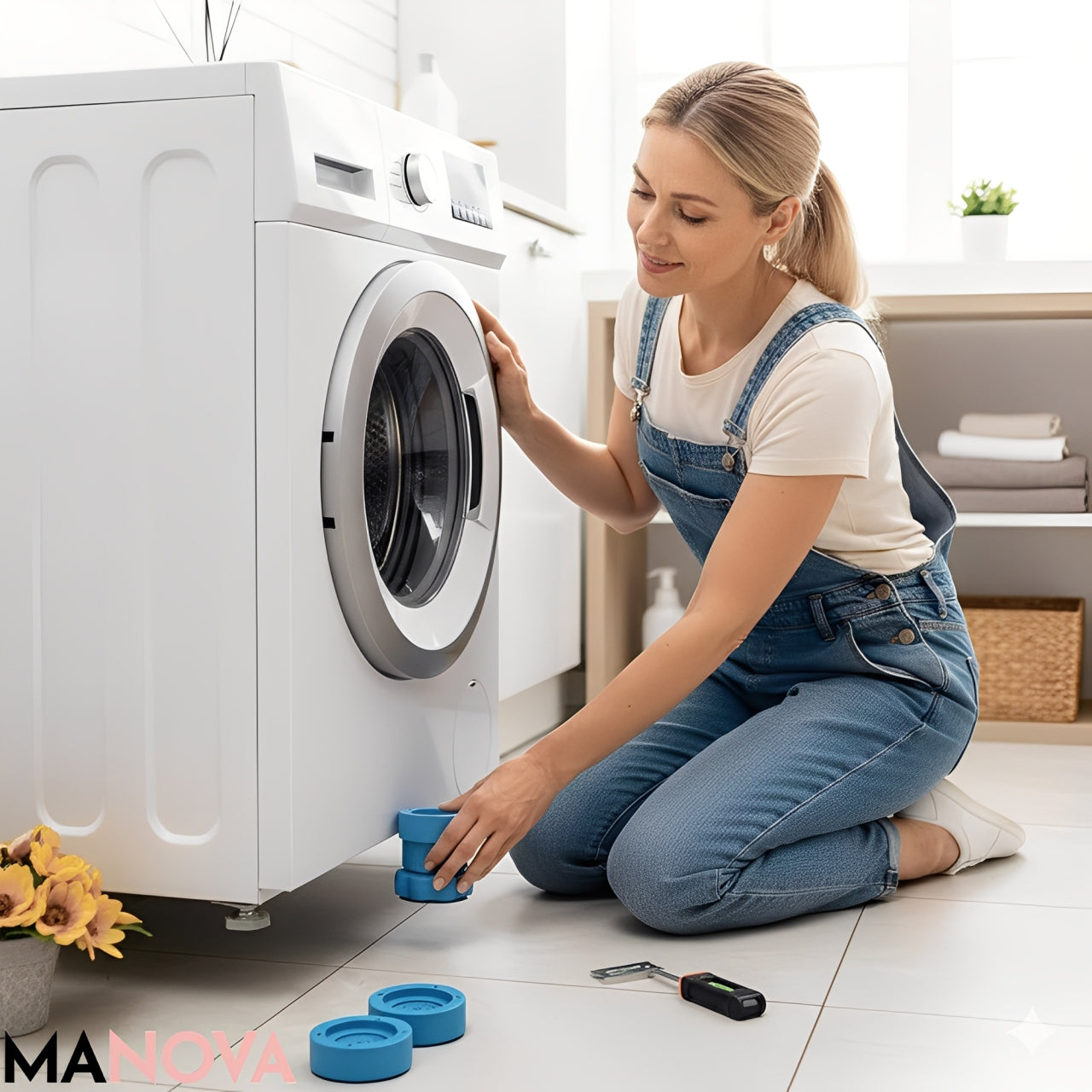 QuietaBase™ — End the Noise, Secure Unshakable Calm in Your Laundry Room
