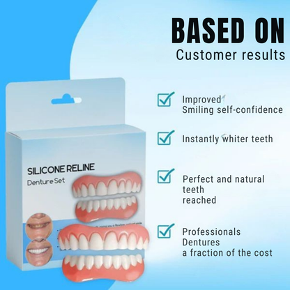 GlideFit™ Silicone Reline — Finally Enjoy Pain-Free Denture Comfort That Moves With You
