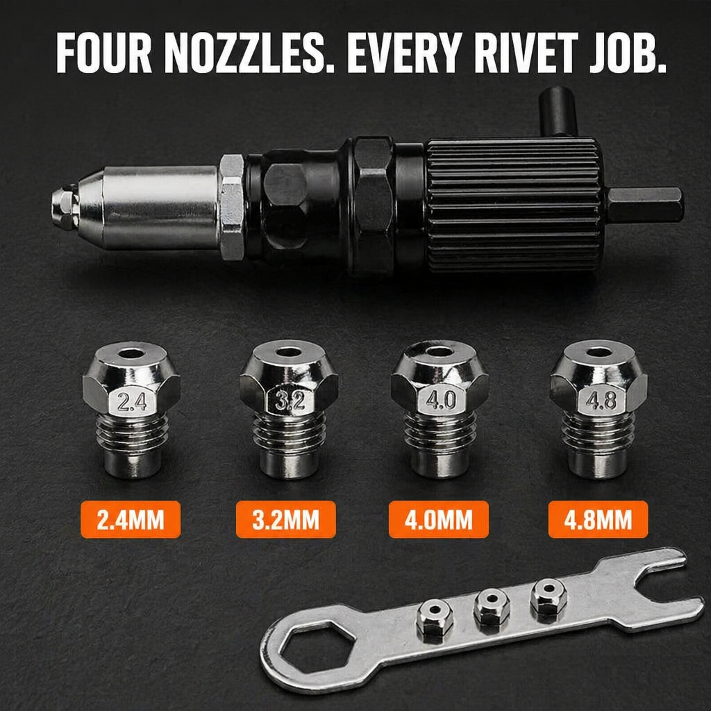 DrillForce™ — Turn Your Drill Into a Rivet-Pulling Powerhouse That Ends Hand Fatigue