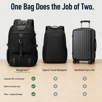 VeriTrek™ Expandable Backpack — Travel Light, Expand Space, Conquer Every Trip with Confidence