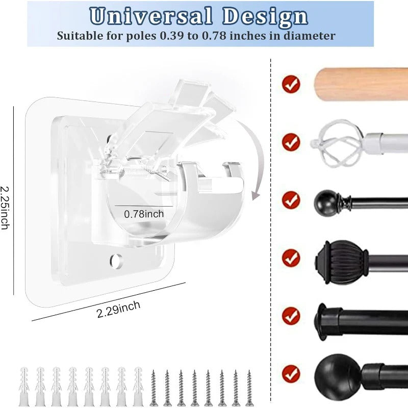 GraviGrip™ — Hang Curtains Instantly Without Damage or Tools for Flawless, Stress-Free Style