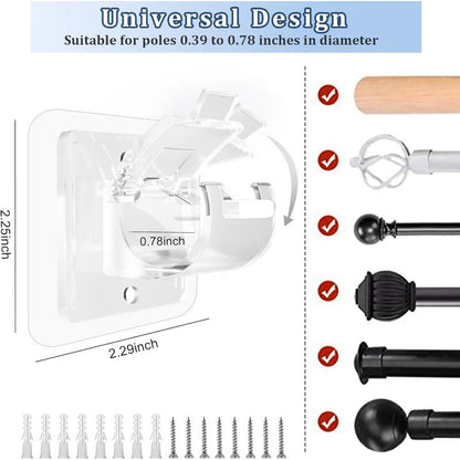 GraviGrip™ — Hang Curtains Instantly Without Damage or Tools for Flawless, Stress-Free Style
