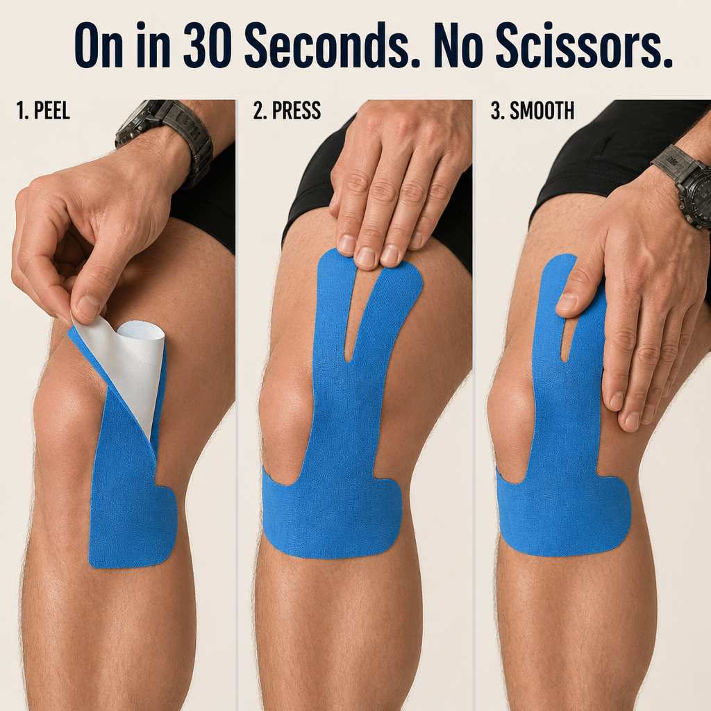 GlideTube™ — Snap on Pain-Free Knees That Move With You All Day