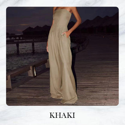 Vespera Luxe™ Strapless Jumpsuit — Own Every Room with Confidence and Flawless Fit