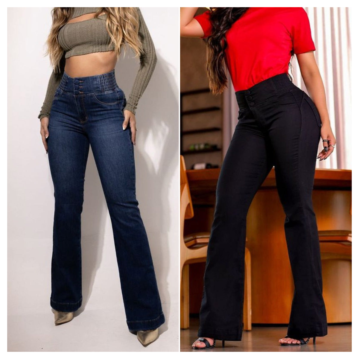 CurveCraft™ High Waist Flare Jeans — Sculpt Your Waist, Lengthen Your Legs, Wear Confidence All Day