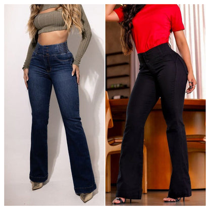 CurveCraft™ High Waist Flare Jeans — Sculpt Your Waist, Lengthen Your Legs, Wear Confidence All Day
