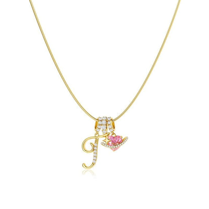 AuraNest™ 3-Layer Initial Necklace — Wear Your Story in Radiant Gold and Effortless Elegance