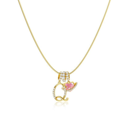 AuraNest™ 3-Layer Initial Necklace — Wear Your Story in Radiant Gold and Effortless Elegance