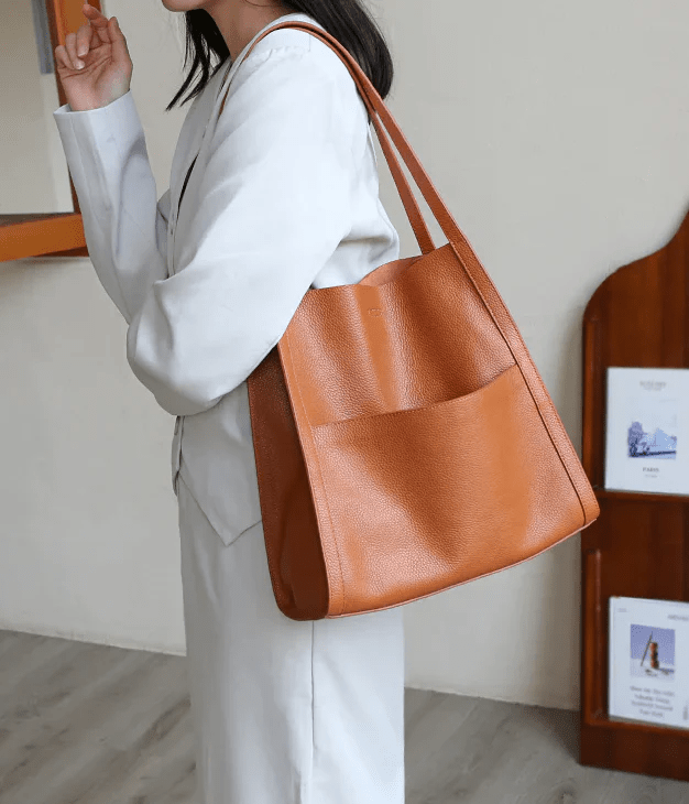 StratoVibe™ Leather Shoulder Bag — Own Every Moment with Effortless, Weatherproof Confidence