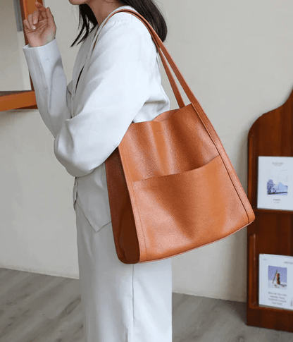 StratoVibe™ Leather Shoulder Bag — Own Every Moment with Effortless, Weatherproof Confidence