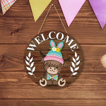 MagneMoo™ Highland Cow Sign — Transform Your Entryway Into a Joyful, Ever-Changing Celebration Centerpiece
