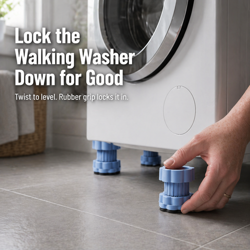 TruBalánce™ — Halt Washer Movement, End the Vibration, Protect Your Floors