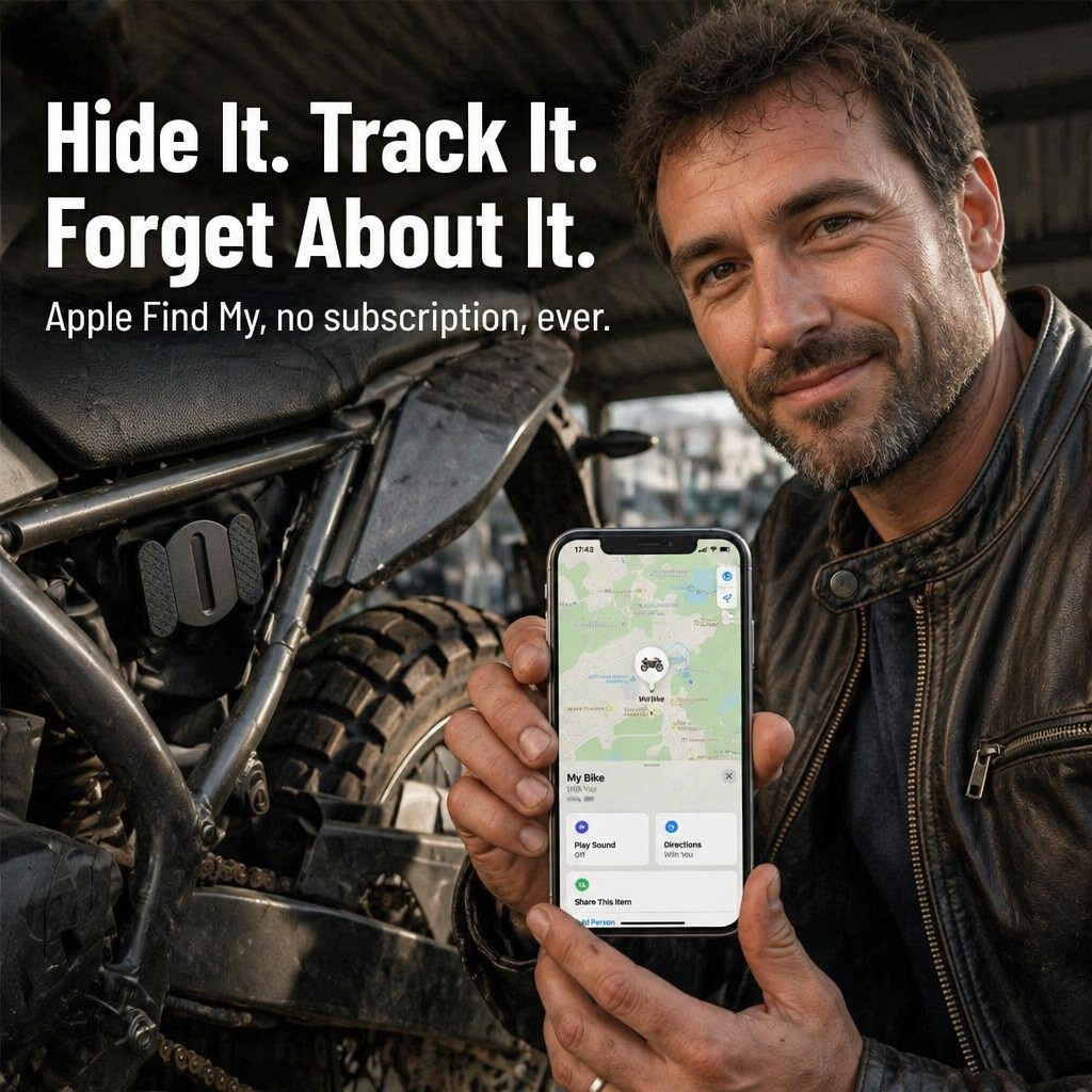 RavenTag™ — Invisible, Unbreakable Tracking That Brings Your Ride Home Safely