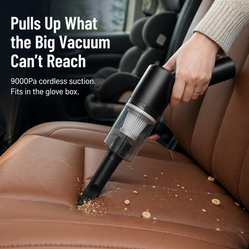 SwiftSweep™ — Drag Away Crumbs, Hair & Dust From Corners Big Vacuums Overlook