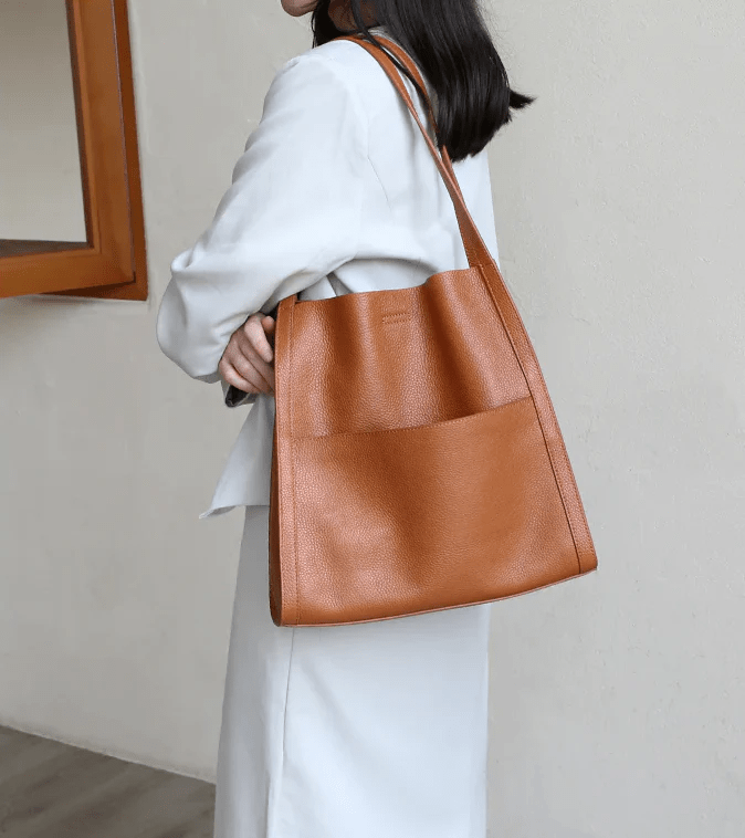 StratoVibe™ Leather Shoulder Bag — Own Every Moment with Effortless, Weatherproof Confidence