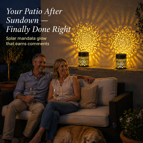 LumaMandala™ — Project Mesmerizing Mandala Designs Over Your Patio Each Night